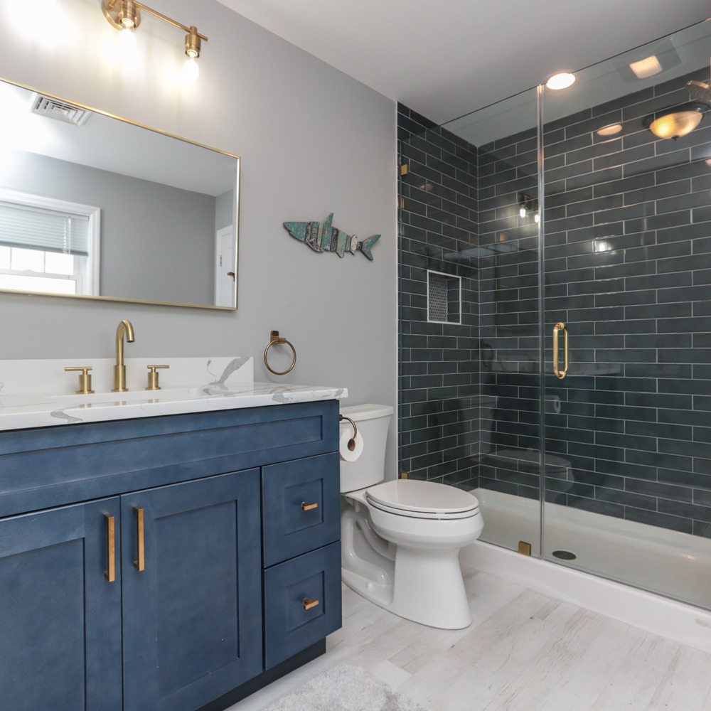 Luxury bathroom remodel by Freedom Kitchens and Baths
