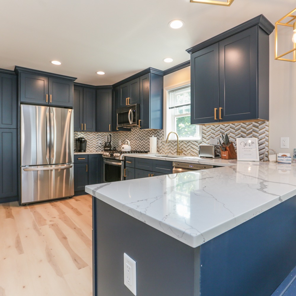 Modern kitchen remodel by Freedom Kitchens and Baths